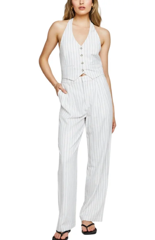 Shop and Save Elliot Pants In White Stripe