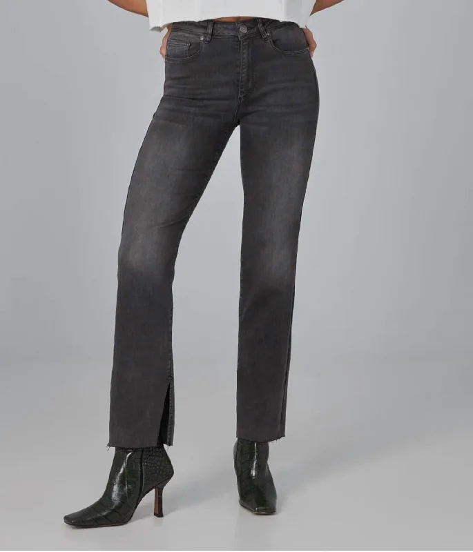 Weekend Deals That Amaze Jasper Mid Rise Straight Jean In Smoky Grey