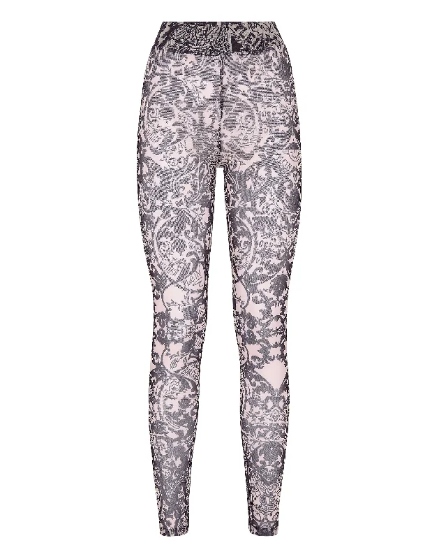 Savings Spectacular Leggings Stretch Printed Tulle New Baroque