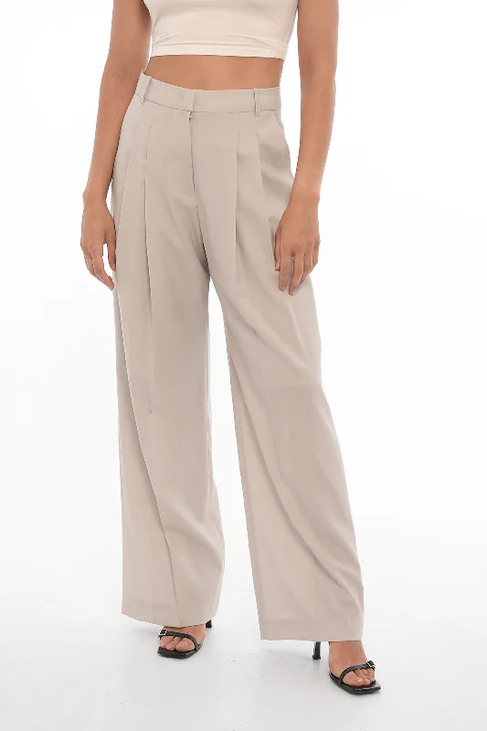 Value Deals Low Classic High Waist Double Pleated Pants
