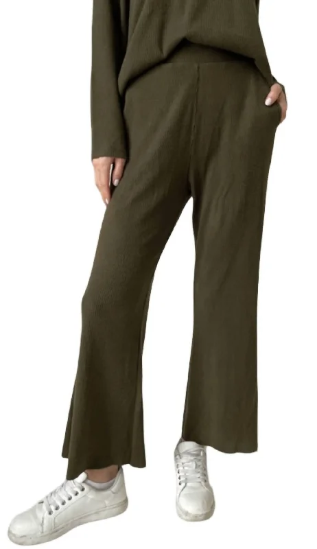 Clearance Event Lazy Sunday Lounge Pants In Army Green