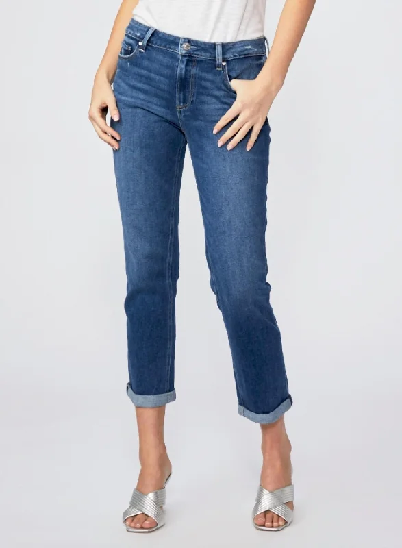 Weekend Offers That Tempt Brigitte Mid-Rise Slim Boyfriend Denim Jeans In Eiffel