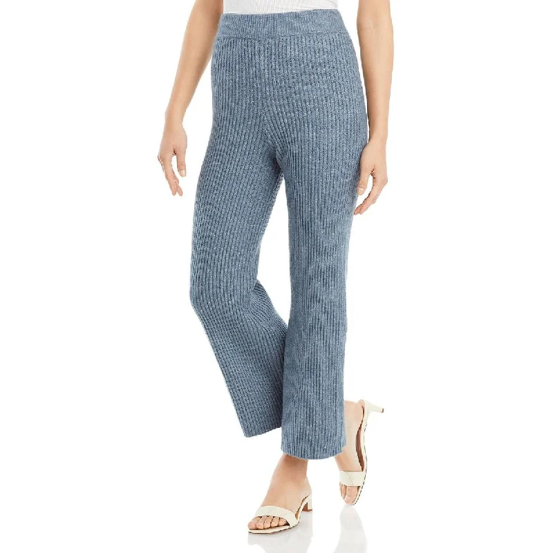 Sale Event Womens Stretch Ribbed Knit Wide Leg Pants