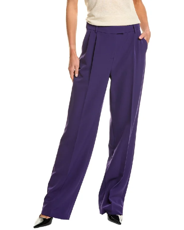 Final Clearance BCBGMAXAZRIA Pleated Straight Leg Pant