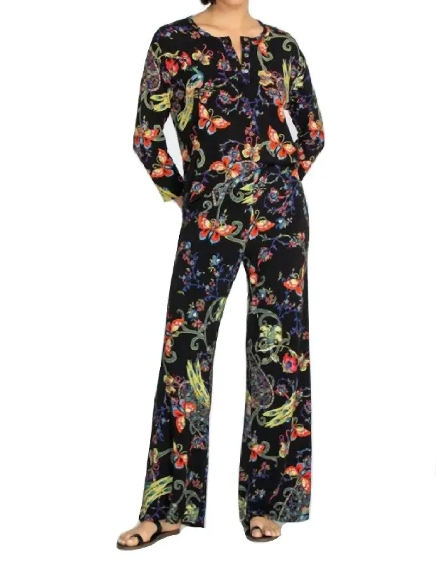 Massive Deal Pottery Wide Leg Pant In Multi