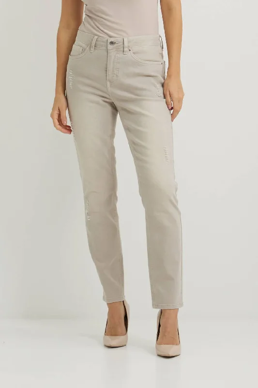 Overstock Clearance Rolled Cuff Jean In Tan