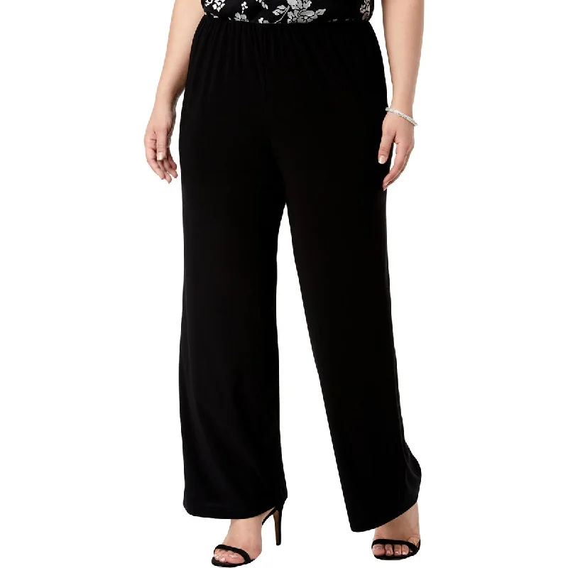 Special Discount Plus Womens Matte Jersey Straight Leg Pants