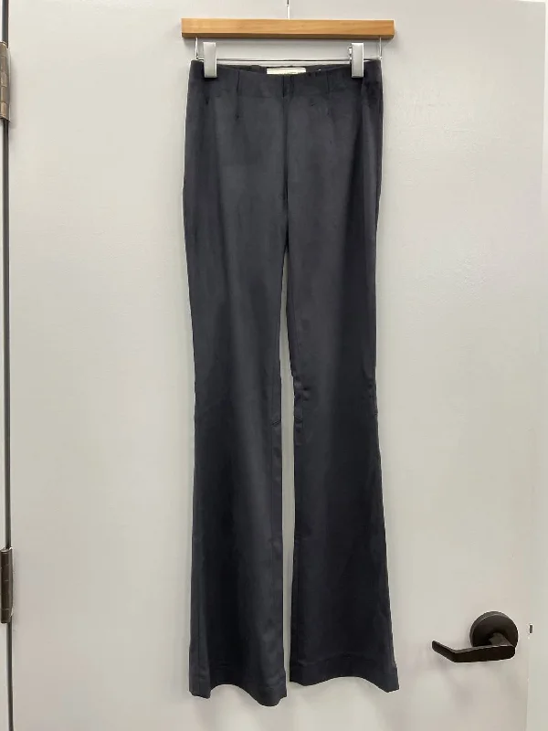 Weekend Offers That Delight Navy Sabrina Flare Velour Pant