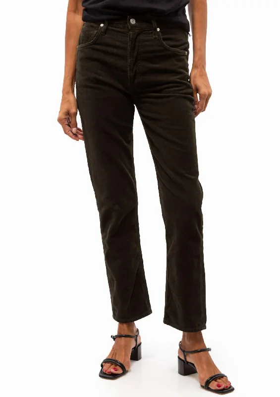 Weekend Bargains to Savor Jolene High Rise Vintage Slim Jeans In Kelp