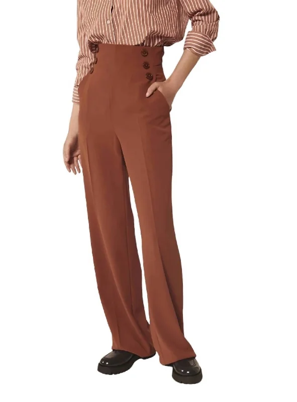 Final Clearance Pilar Pants In Havana
