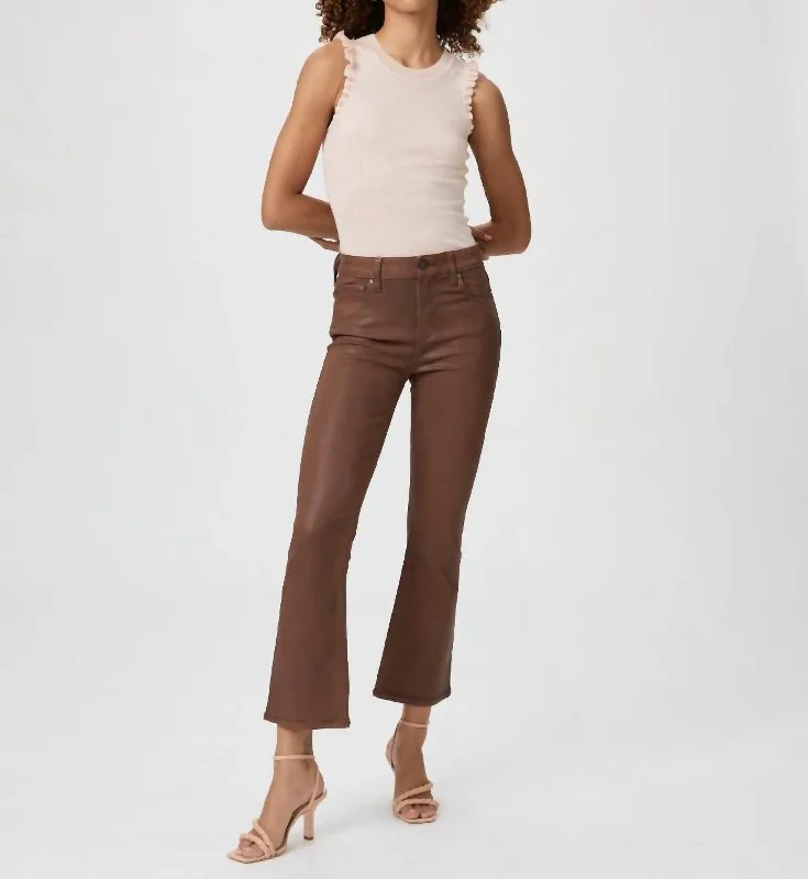 Exclusive Savings Claudine Pants In Cognac Luxe Coated