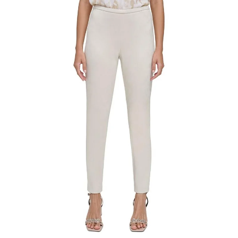 Weekend Bargains to Snag Womens Elastic Waist Faux Suede Dress Pants