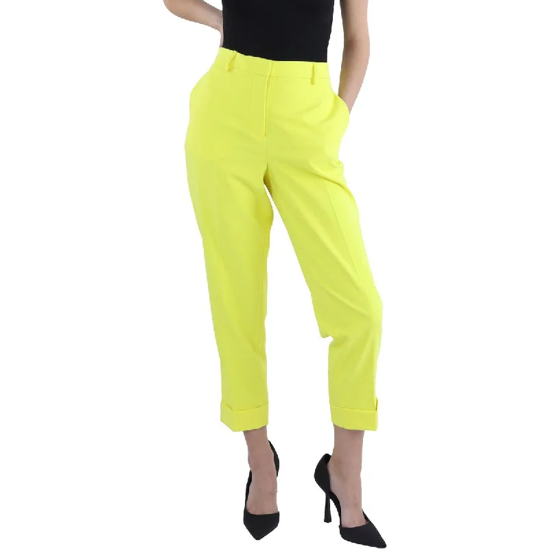 Grand Opening Sale Womens High Rise Cropped Straight Leg Pants