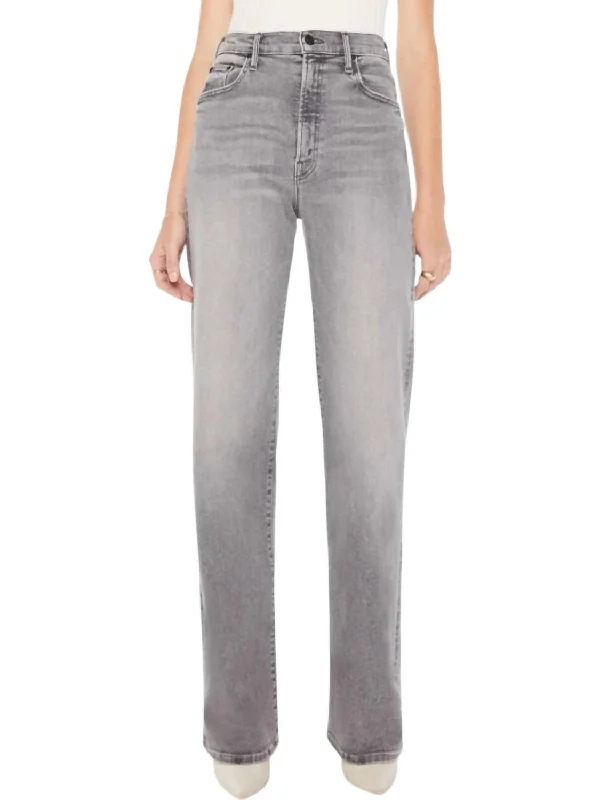 Deal Alert Lasso Heel Pants In Faded Grey
