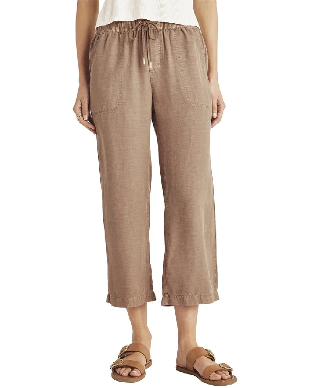 Online Specials Splendid Angie Crop Linen-Blend Wide Leg Pant