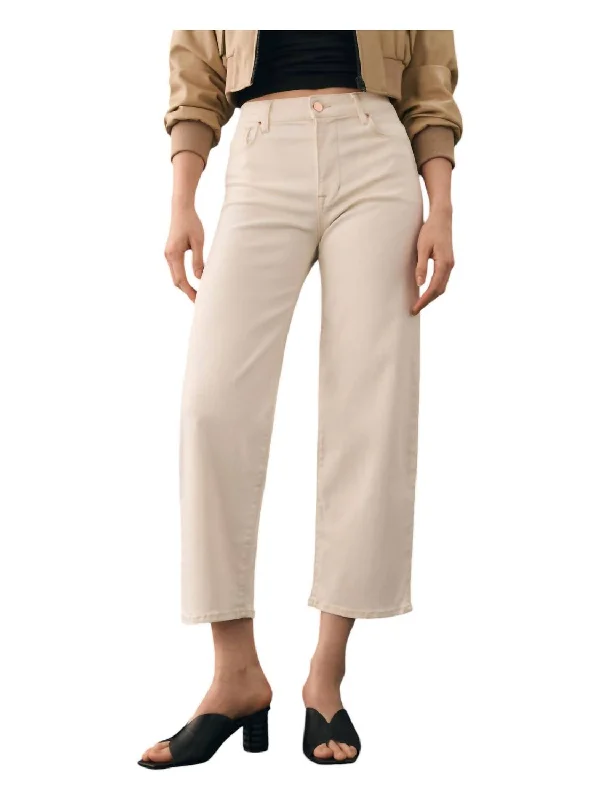 Weekend Savings Extravaganza Malibu High Rise Crop Jeans In Ecru