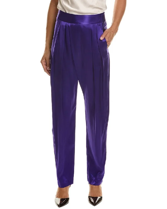 Buy Now THE SEI Draped Pleat Silk Trouser