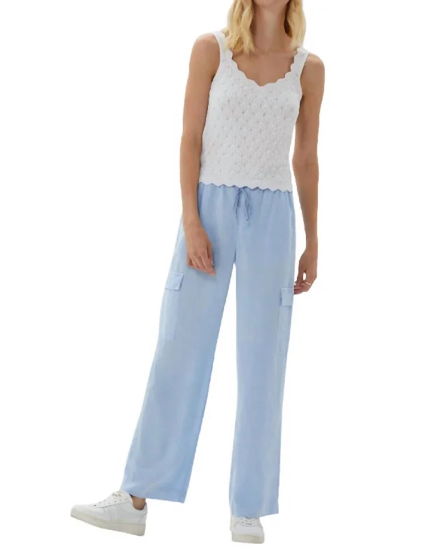 Midnight Madness Easy Leg Cargo Pant In Ice