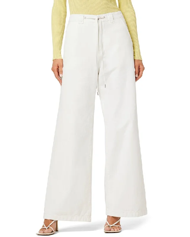 Price Fest HUDSON Jeans Wide Leg Drawstring Trouser White Jean