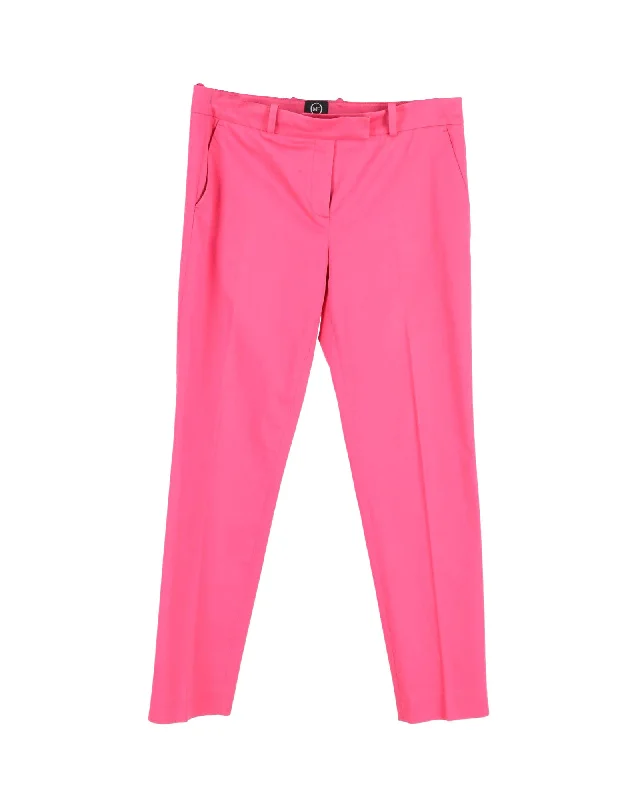 Extra Savings Alexander McQueen Cropped Trousers in Pink Cotton
