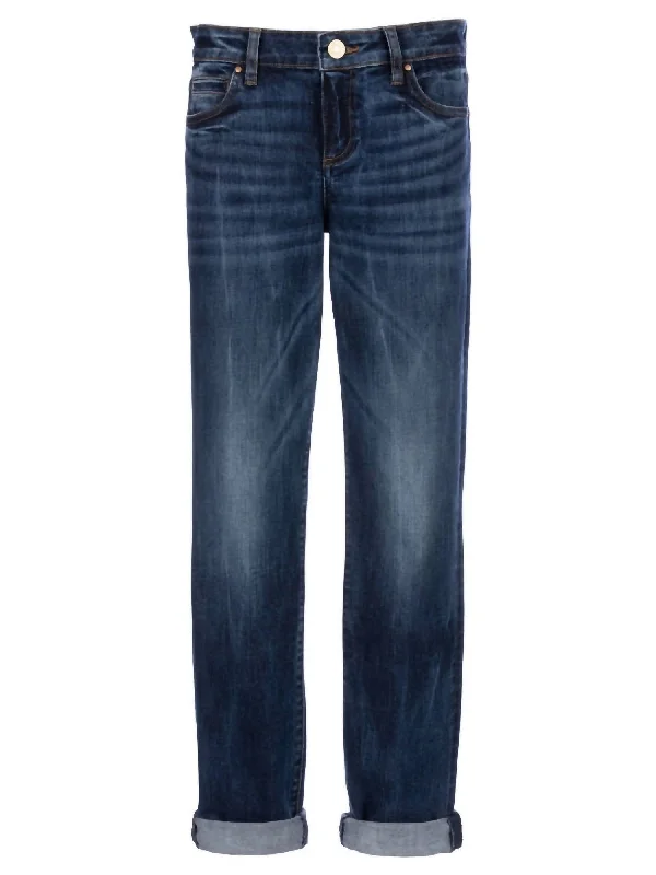 Weekend Savings Delight Women's Catherine Boyfriend Jeans In Dark Indigo Wash