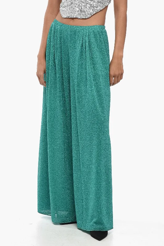 Overstock Oseree Lurex LUMIERE Palazzo Pants