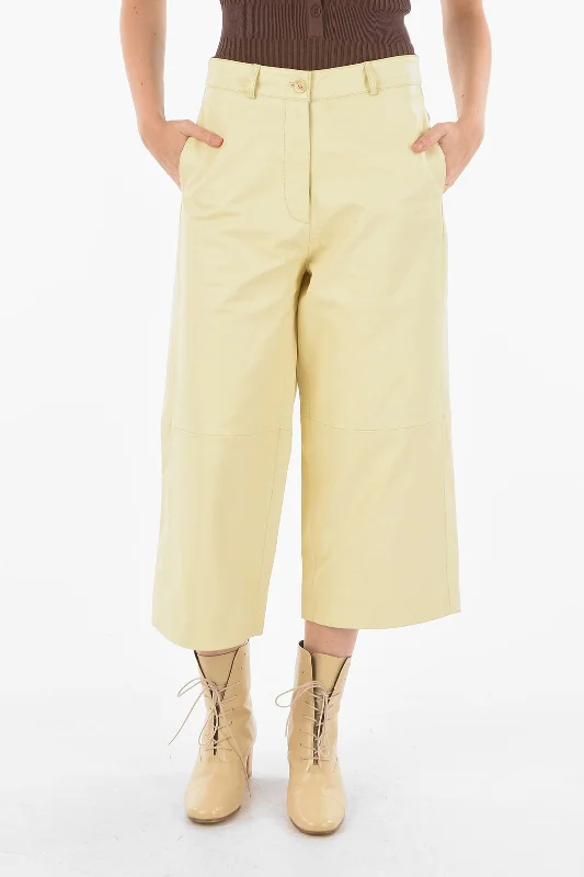 Don’t Miss Out Holzweiler Wide Leg CELICE Leather Pants