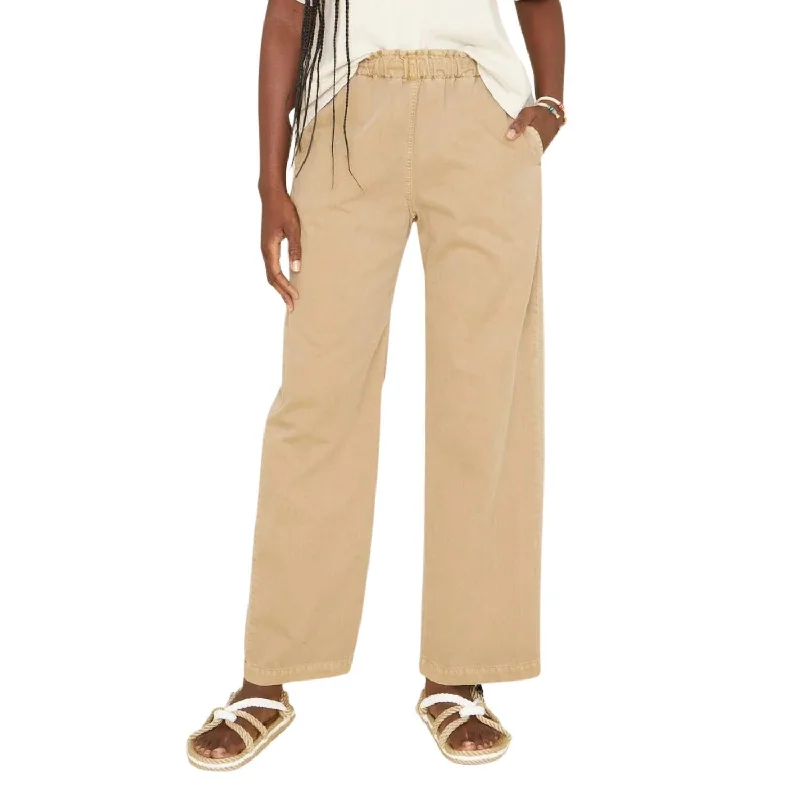 Weekend Specials to Grab Women's Shiloh Twill Pant In Dark Sand