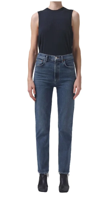 Don't Delay High Rise Stovepipe Jeans In Captivate