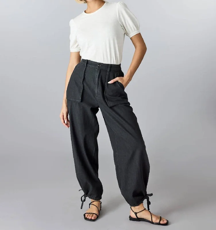 New Arrival Trinity Pants In Washed Black