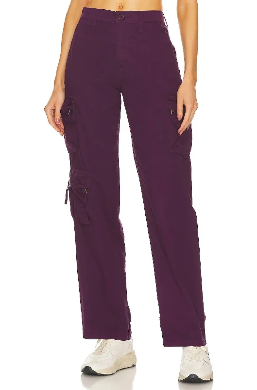 Shop Now Bobbie Utility Pant In Washed Aubergine