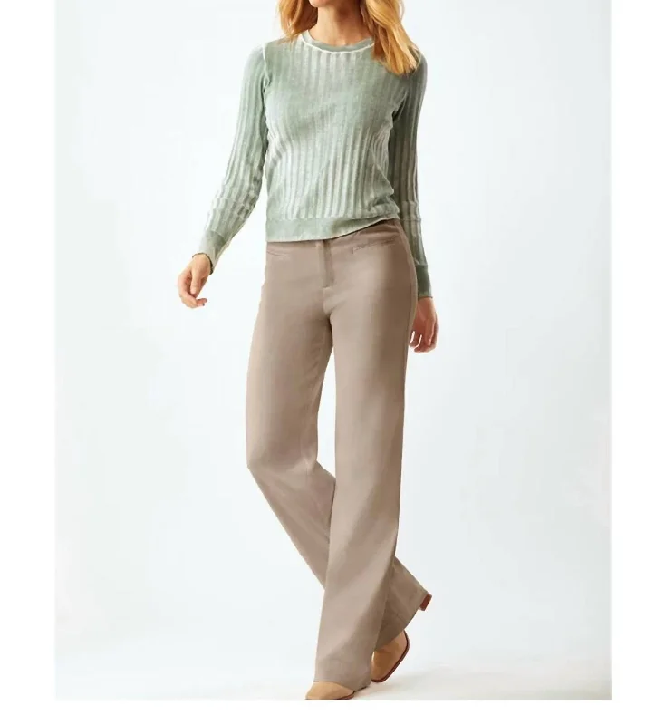 Buy More, Save More Mcguinn Clean Wide Leg Pant In Khaki