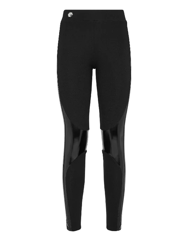 Season Finale Sale Leggings with Latex Inserts
