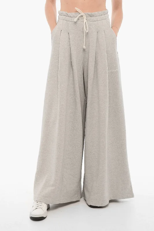 Savings Bonanza Palm Angels Double-Pleat Wide Leg Sweat Pants