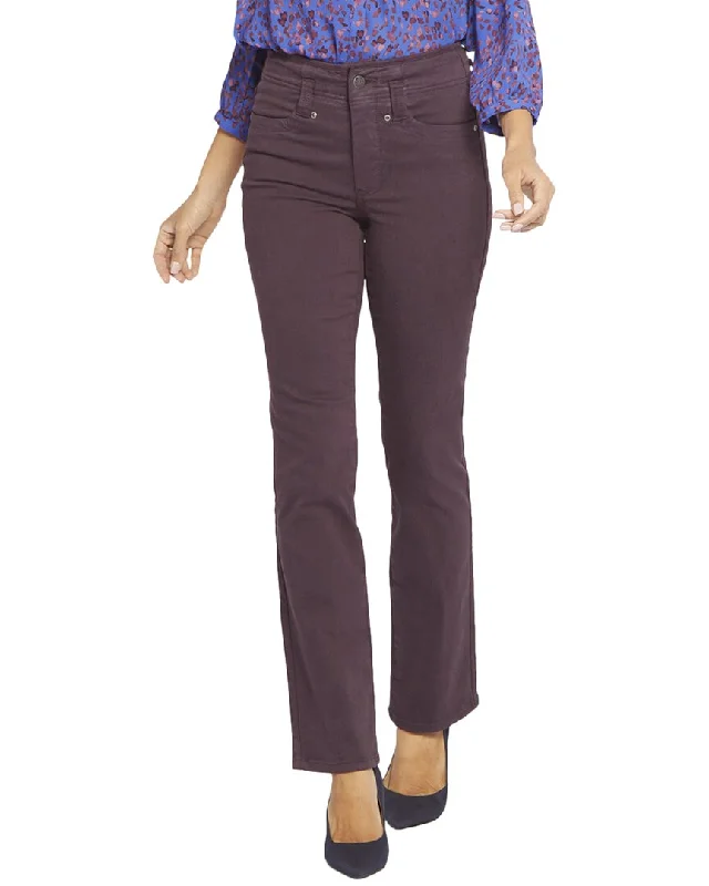 Deep Discounts NYDJ Petite Marilyn Eggplant Straight Jean
