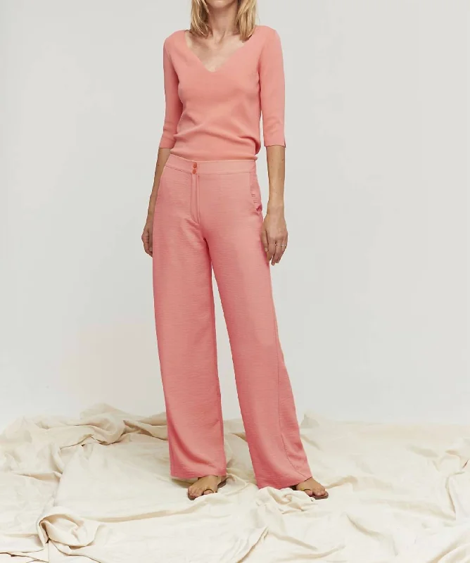 Closeout Coral Flowy Pant