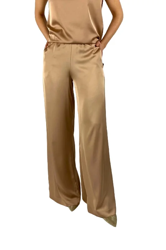 Deal of the Day Satin Look Pants In Copper