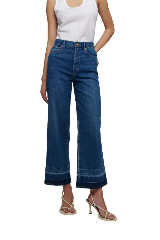 Unwind with Weekend Discounts Isla High Rise Wide Crop Jeans In Mercer