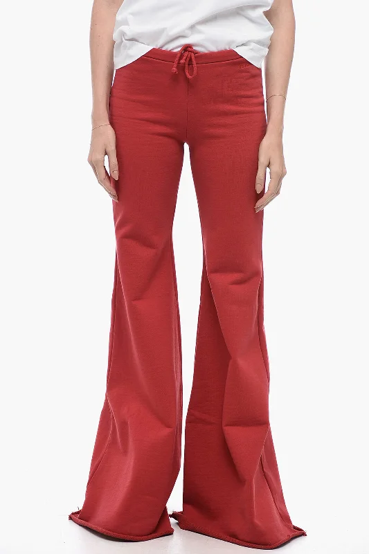 Take Advantage Vetements Flared Joggers Row-Cut Hem