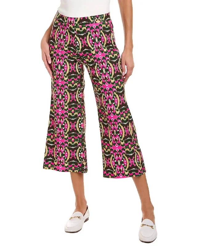 Weekend Deals That Dazzle Trixie Cropped Pant In Ikat Jungle Multi