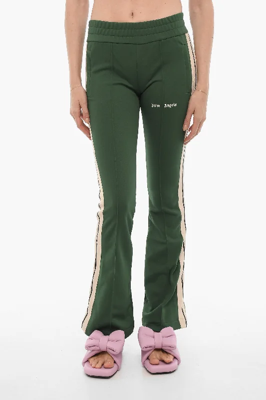 Seasonal Sale Palm Angels Flared Joggers with Contrasting Side Band