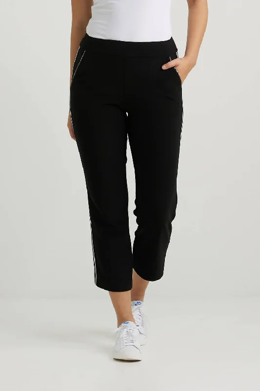 Reduced Price Striped Pants In Black/vanilla