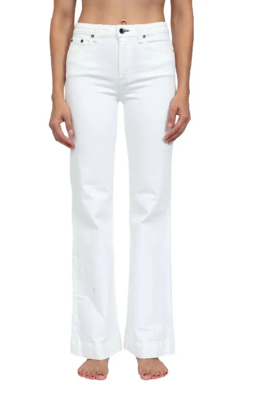 Weekend Discounts to Enjoy Juniper Wide Leg Linen Jeans In Ivory
