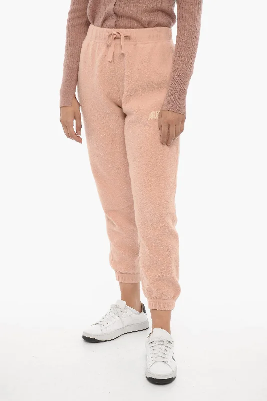 New Deals Autry Fleeced Joggers with Drawstring Waist