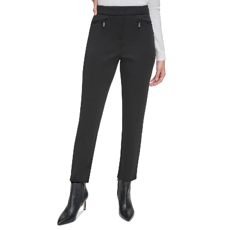 Instant Savings Womens Straight Leg Ankle Dress Pants