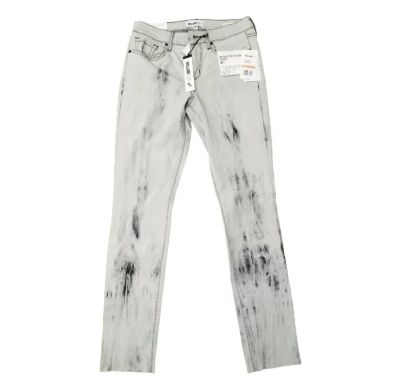 Clearance Event Women's Washed Mid Rise Skinny Jeans In Gray