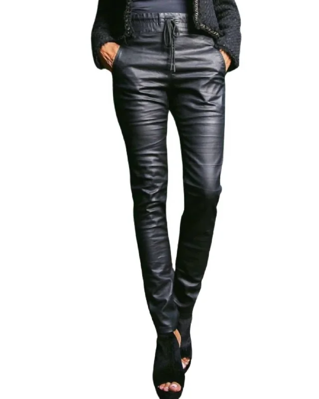 Weekend Price Cuts Galore Shely Pant In Black Vegan