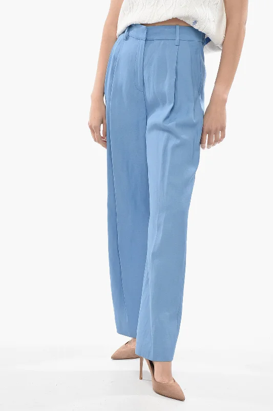 Savings Event Loulou Studio High - Waist Double Pleated Baggy Fit Pants