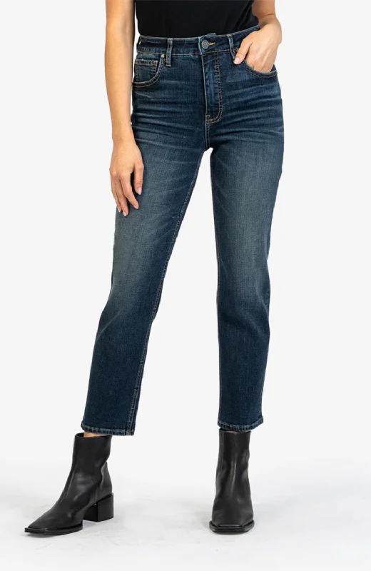 Savings Galore Elizabeth High Rise Fab Ab Straight In Resounding Wash