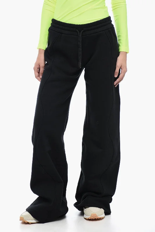 Buy Now Off-White Brushed Cotton Straight Fit ROUND Joggers
